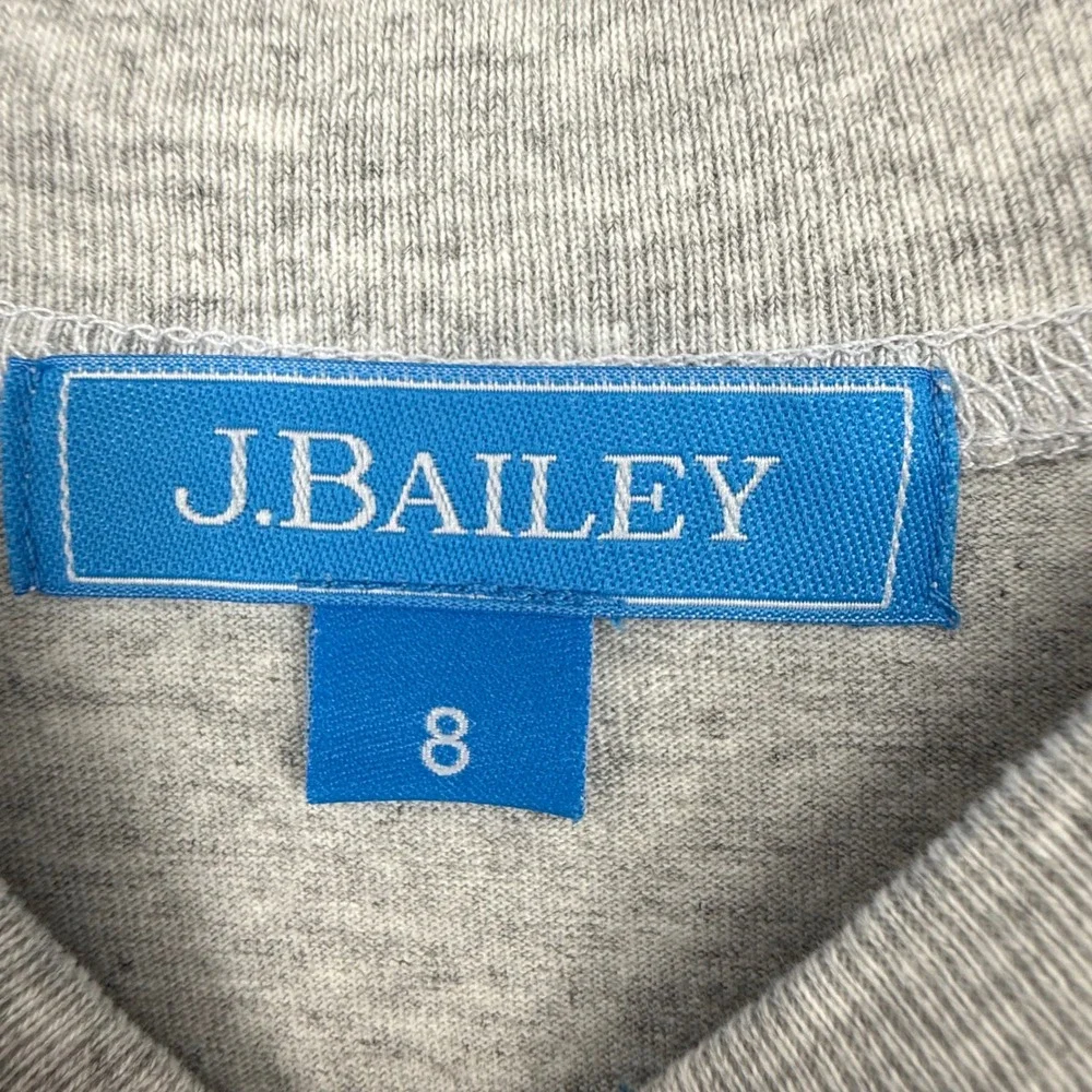 J. Bailey Long Sleeve T-Shirt Boys‎ Size 8 Gray NWT Football Graphic Tee